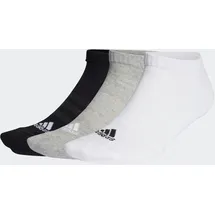 adidas Cushioned Low-Cut Socken 3er Pack Medium Grey Heather / White / Black 46-48