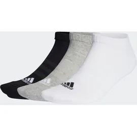 adidas Cushioned Low-Cut Socken 3er Pack Medium Grey Heather / White / Black 46-48