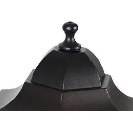 QAZQA Stehende Außenlaterne Aluminium 120 cm IP44 1-flammig schwarz