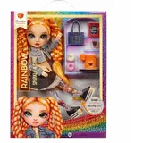 Rainbow High Sparkle and Shine - Clementine (Orange) - 28 cm Modepuppe mit flüssigem Glitter in den Beinen; Einfach Schütteln, um sie zum Glitzern zu Bringen; Ideal für Kinder von 4-12 Jahren