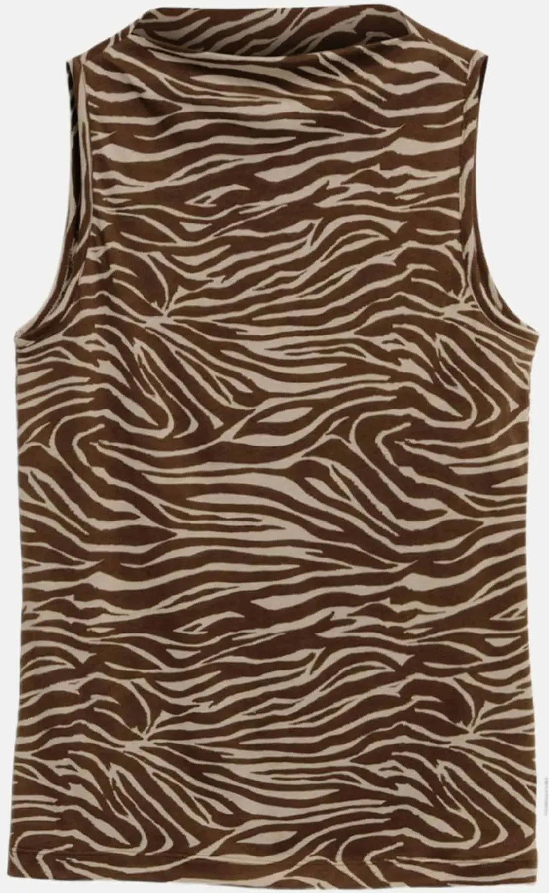Top mit Zebra Allover-Print Zebra Braun L