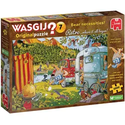 Jumbo Spiele - Puzzle Wasgij Retro Original 7 Bär beim Camping! 1000 Teile