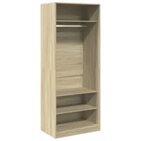 VidaXL Kleiderschrank Sonoma-Eiche 80x50x200 cm Holzwerkstoff