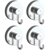 Wenko Haken 4er Set Vacuum-Loc Silber