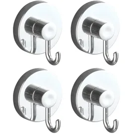Wenko Haken 4er Set Vacuum-Loc Silber