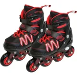 Vedes New Sports Inliner schwarz/rot ABEC 7, Größe 31-34