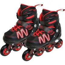 Vedes New Sports Inliner schwarz/rot ABEC 7, Größe 31-34
