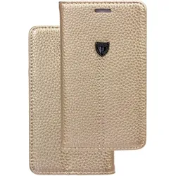 Xundd Book Case Fashion für Huawei P10 Plus - gold (Huawei P10 Plus), Smartphone Hülle