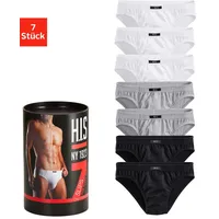 H.I.S. H.I.S 7Er Pack Herren Slips, Wochenration, Unterhosen, Baumwolle, in Dose