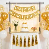 FASTDEPLE Über dem Tisch Stangenständer mit Klemmen, verstellbar 75 bis 210 cm über Tisch Display Bar, Metall Tisch Hängeschiene Tisch Ballon Bogen Ständer für Party Dekor Hochzeitstag