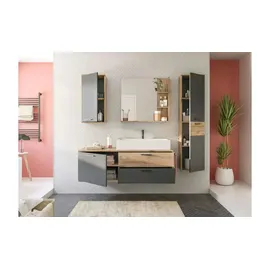 xonox.home Mason Hochschrank 37 x 152 cm Basalt Grau Kunststoff