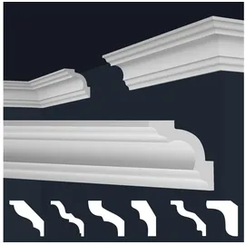 Marbet Design Stuckleiste E-15 weiß 20 St. 80 x 8 x 8 cm