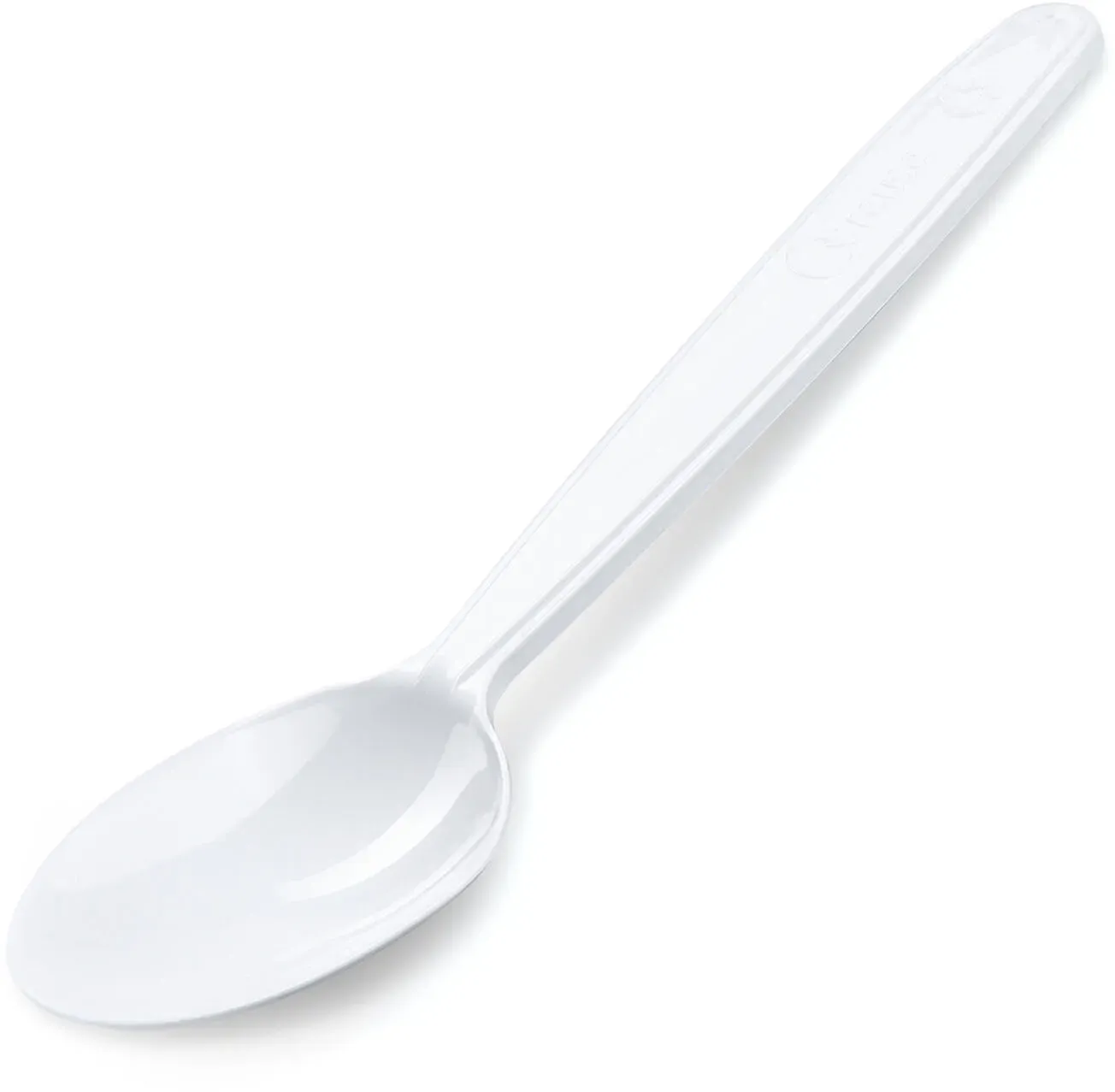 Mehrweg Löffel 18,5 cm weiß wiederverwendbar 125 Waschzyklen PP, 50 Stk.