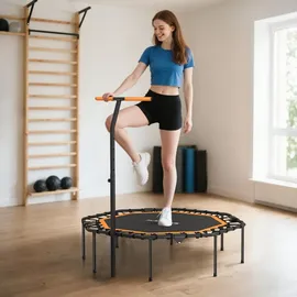 sportnow Fitness Trampolin 128 cm Schwarz