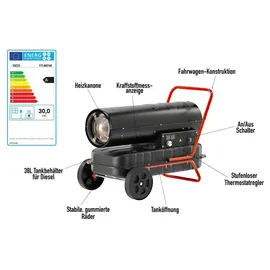 Yato Heizkanone Ölheizgebläse 30 kW schwarz