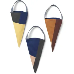 Ferm Living - Shay Weihnachts-Kegeltüte 3er-Set