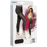 Boland - Leggings Gaps, mit Cutouts und Stretch-Anteil, 80er-Jahre-Kostüm, Karneval, Themenparty, Mottoparty