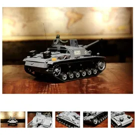 ES-Toys Panzer Sturmgeschütz III RTR mit Rauch und Sound grau (ET3532)