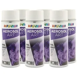 Dupli Color 6x 400ml Aerosol Art RAL 9003 signalweiss glänzend [Hersteller-Nr. 741418]