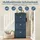SoBuy Schuhkipper 53 x 118 x 24 cm blau / blau