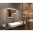 hajduk furniture Badezimmer Spiegel mit Beleuchtung und Ablage, Sonoma Badspiegel Wandspiegel 60 cm, Bad Spiegel mit LED Aufbauleuchte - Beige