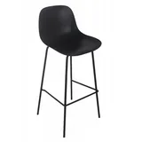 KADIMA DESIGN Barhocker Schwarz Kunststoff 47x100x43 cm Esszimmer, Barmöbel, Barhocker