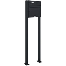 AL Briefkastensysteme Briefkasten Standanlage Freistehend RAL 7016 Anthrazit Klingel