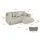 altdecor Ecksofa Cord 4-Sitzer Creme