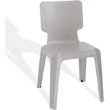 Metra Stapelstuhl, Kunststoff Stuhl Stapelbar Authentics Wait robust versch.Farben grau