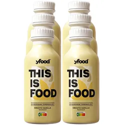 YFood Drink Smooth Vanilla 500 ml, 6er Pack