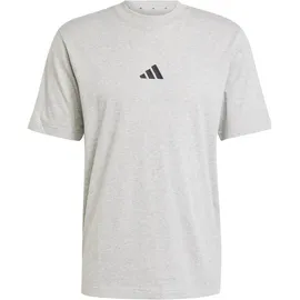 adidas Essentials Small Logo Single Jersey T-Shirt grau/Schwarz XXL