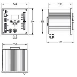 KWC AR ECC2 Funktionscontroller, A3000open, 230 VAC-24 VDC