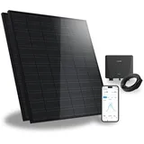 SUNSHARE Ray 570W Balkonkraftwerk ohne Halterung – Individuelles Solaranlage Komplettsystem für DIY-Installation – 800W Wechselrichter + 2x 285W Solarpanel – Steckdosenfertig – inkl. Kabel & Zubehör
