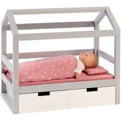 MUSTERKIND Puppen-Hausbett Viola, grau