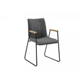 Niehoff Design-Armlehnstuhl graphit