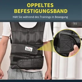 Homcom Gewichtsweste 30 kg Verstellbar Krafttraining Schwarz