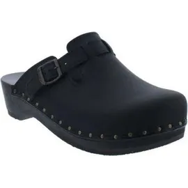 Berkemann Riemen-Toeffler Clogs Schwarz - Gr.: 40,5