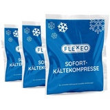 FLEXEO Kalt-Warm-Kompresse Sofort Kältekompresse, 50-tlg., Kühlakku Kühlpad 15x17cm blau