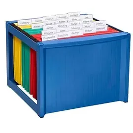 Helit Hängeregistraturkorb ohne Mappen blau
