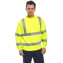 PORTWEST Warnschutz-Pullover, Farbe: Gelb, Größe: L, B303YERL