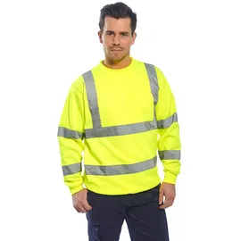 PORTWEST Warnschutz-Pullover, Farbe: Gelb, Größe: L, B303YERL