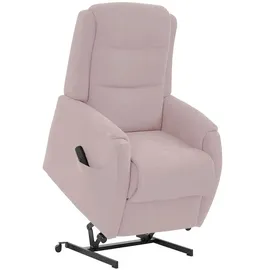 Hukla Fernsehsessel Max Mikrofaser 72 x 109 x 82 cm Rosa/Pink elektrisch mit Rollen
