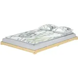 Erst-Holz Futonbett 140 x 200 cm Braun