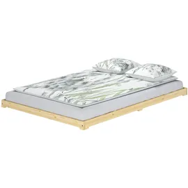 Erst-Holz Futonbett 140 x 200 cm Braun