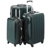 Alex - 3er Koffer-Set Hartschale Waldgrün glänzend, TSA, (55cm, 65cm & 75cm), 235 Liter