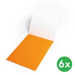 Elektrostatische Markierungsfolie Symbioflipcharts 500 x 700 mm, orange