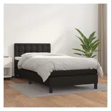 vidaXL Boxspringbett 100 x 200 cm Schwarz