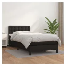 vidaXL Boxspringbett 100 x 200 cm Schwarz