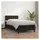 vidaXL Boxspringbett 100 x 200 cm Schwarz