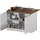 kochstation Unterschrank Kücheninsel KS-Sole 125 x 0 x 0 cm Weiß